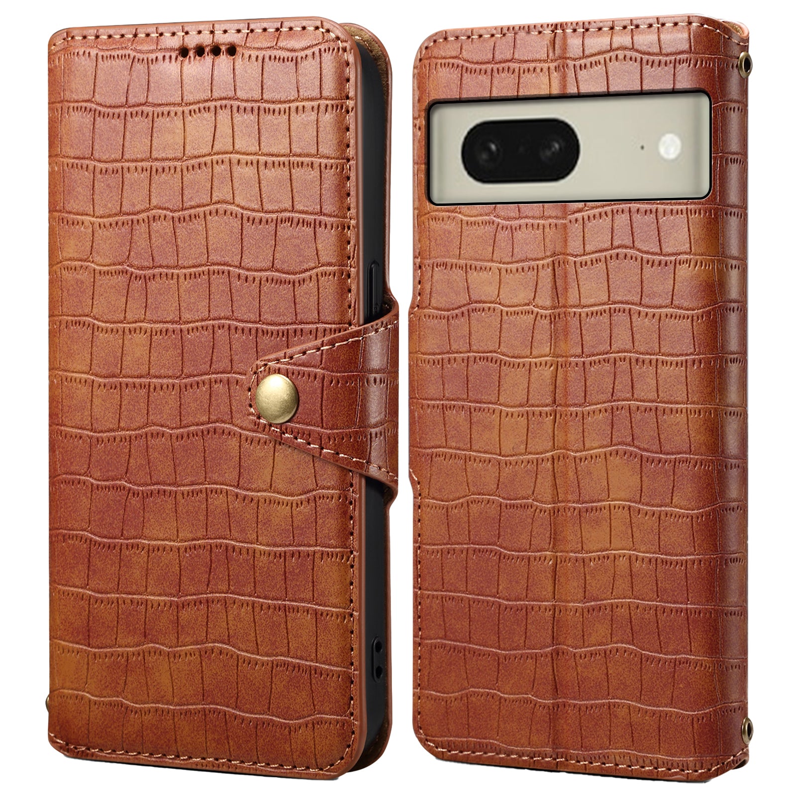 For Google Pixel 8 Leather Case Crocodile Texture Full Protection Wallet Phone Cover For Google Pixel 8 Leather Case Crocodile Texture Full Protection Wallet Phone Cover
